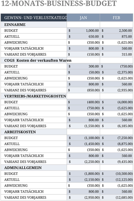 12-monats-business-budget-vorlage