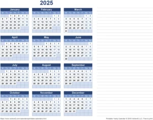 2025-jahreskalender-notizen-organisation