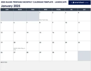 2025-leerer-druckbarer-monatskalender