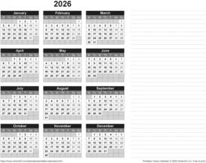 2026-kalender-notizen-organisation