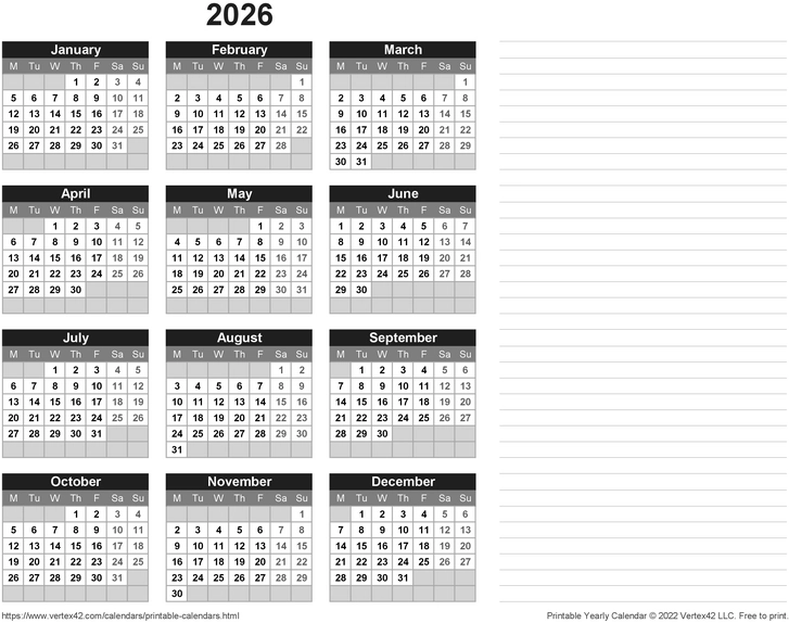 2026-kalender-notizen-organisation