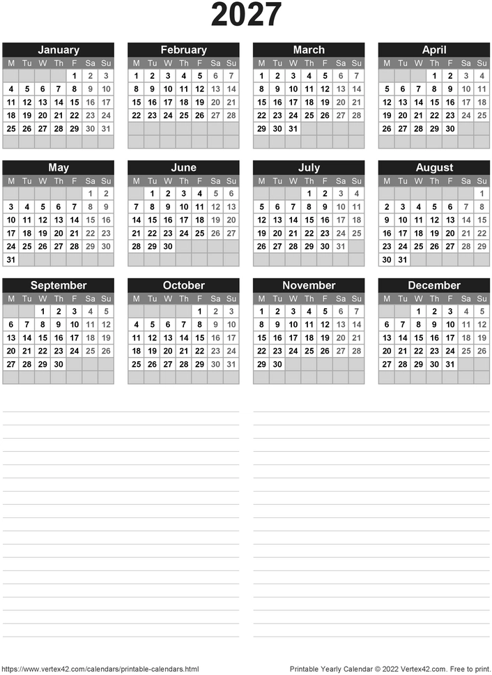 2027-jahreskalender-notizen-organisation