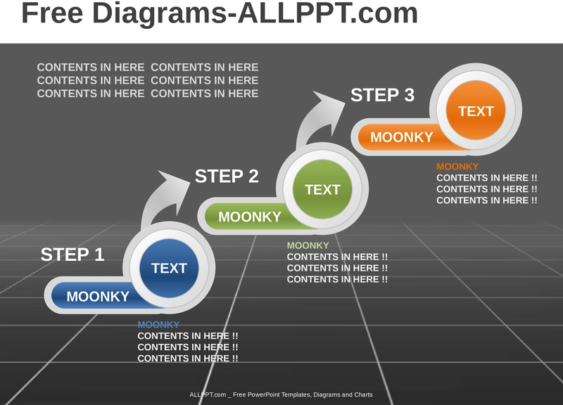 3-schritt-diagramm-powerpoint-vorlage