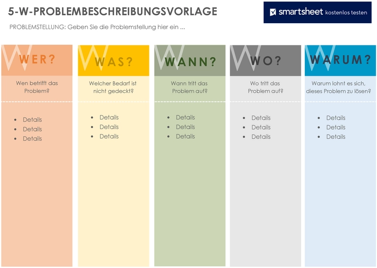 5-w-problem-beschreibungsvorlage
