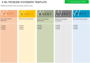 5-ws-problem-statement-vorlage
