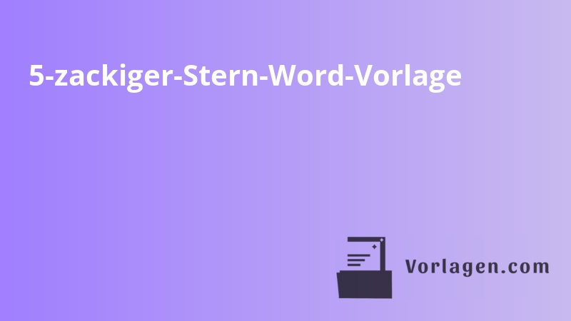 5-zackiger-Stern-Word-Vorlage
