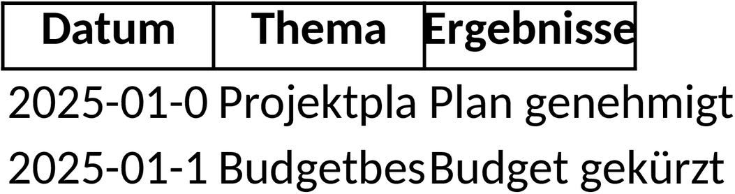 Excel-Vorlage für Besprechungsprotokolle zur effizienten Dokumentation