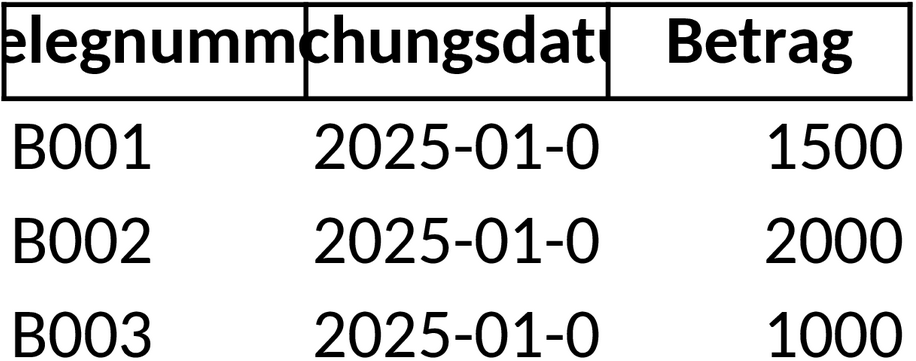 Excel-Vorlage für Buchungsbelege und Transaktionsverwaltung