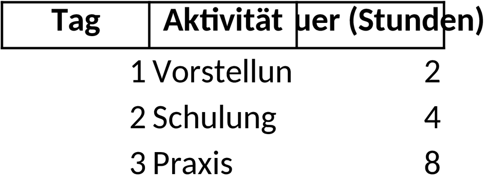 Excel-Vorlage für Einarbeitungsplan zur strukturierten Mitarbeiterintegration