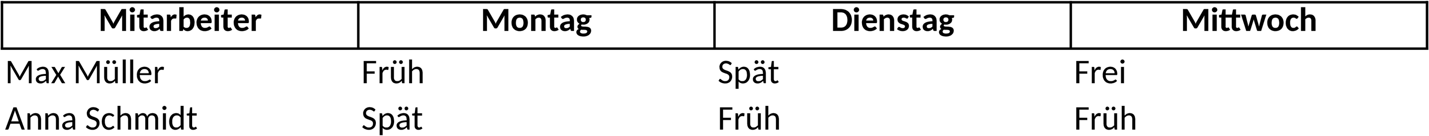 Excel-Dienstplan-Vorlage für effektive Schichtplanung