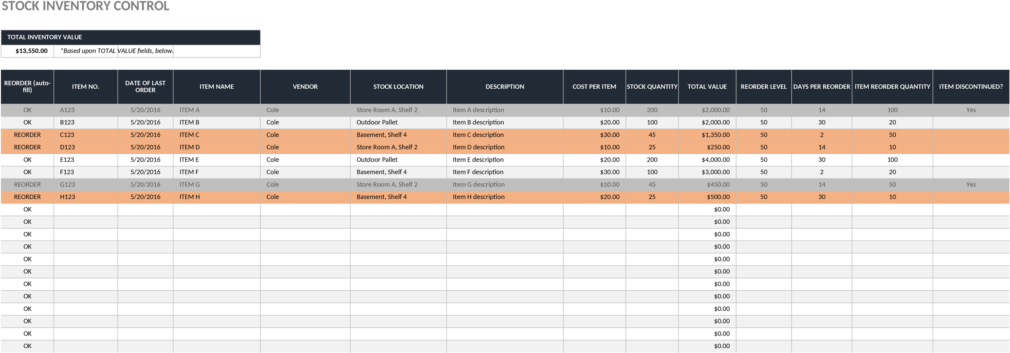 Excel-Vorlage für IT-Inventarverwaltung