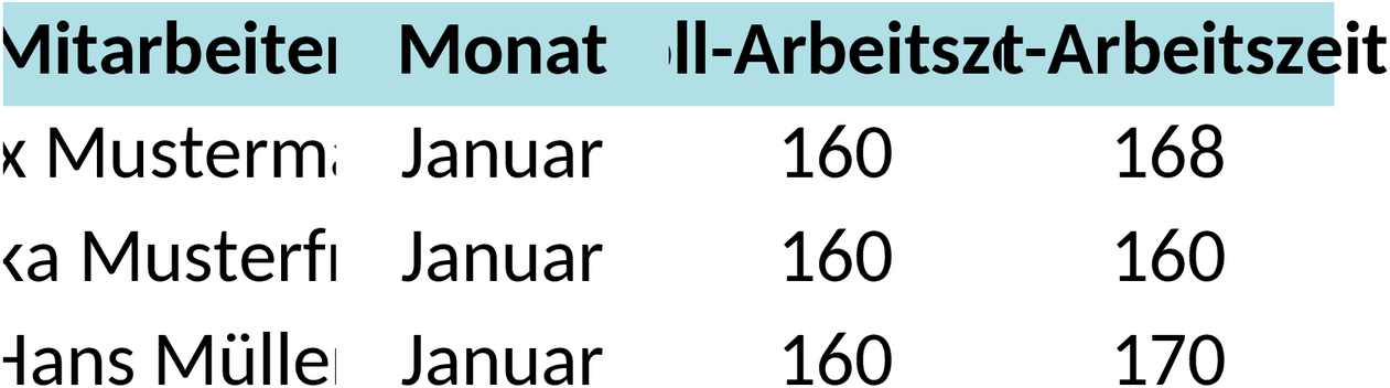 Excel-Vorlage für Arbeitszeiterfassung 2027