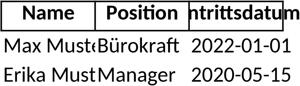 Excel-Vorlage für Personalaktenverwaltung