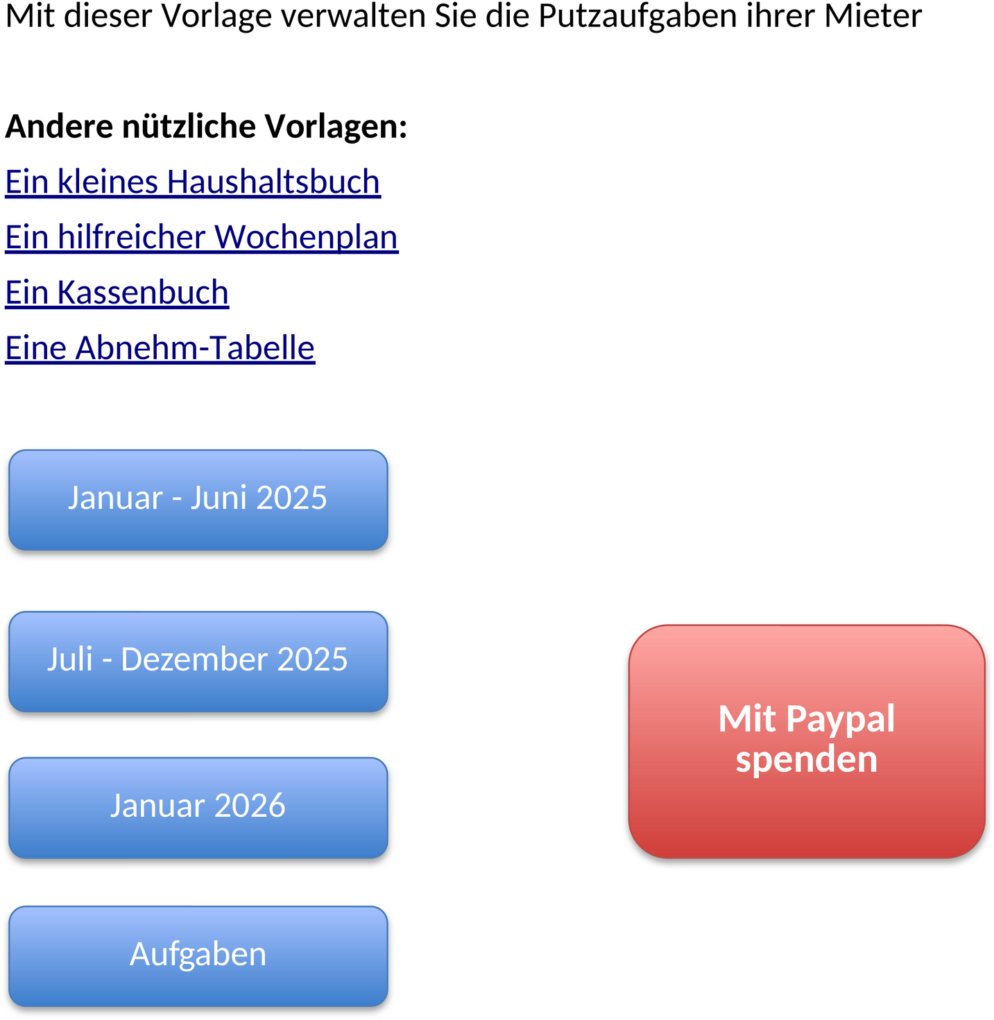Excel-Vorlage Putzplan 2025