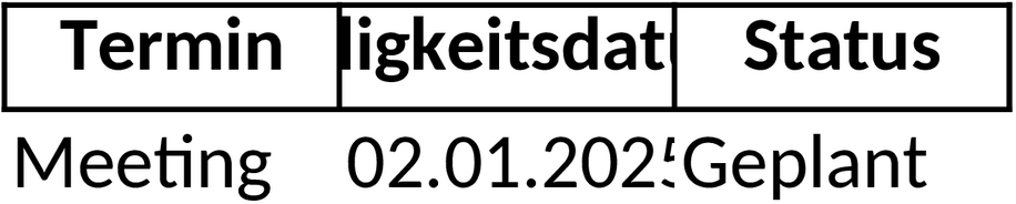 Excel-Vorlage zur Terminüberwachung und -verwaltung