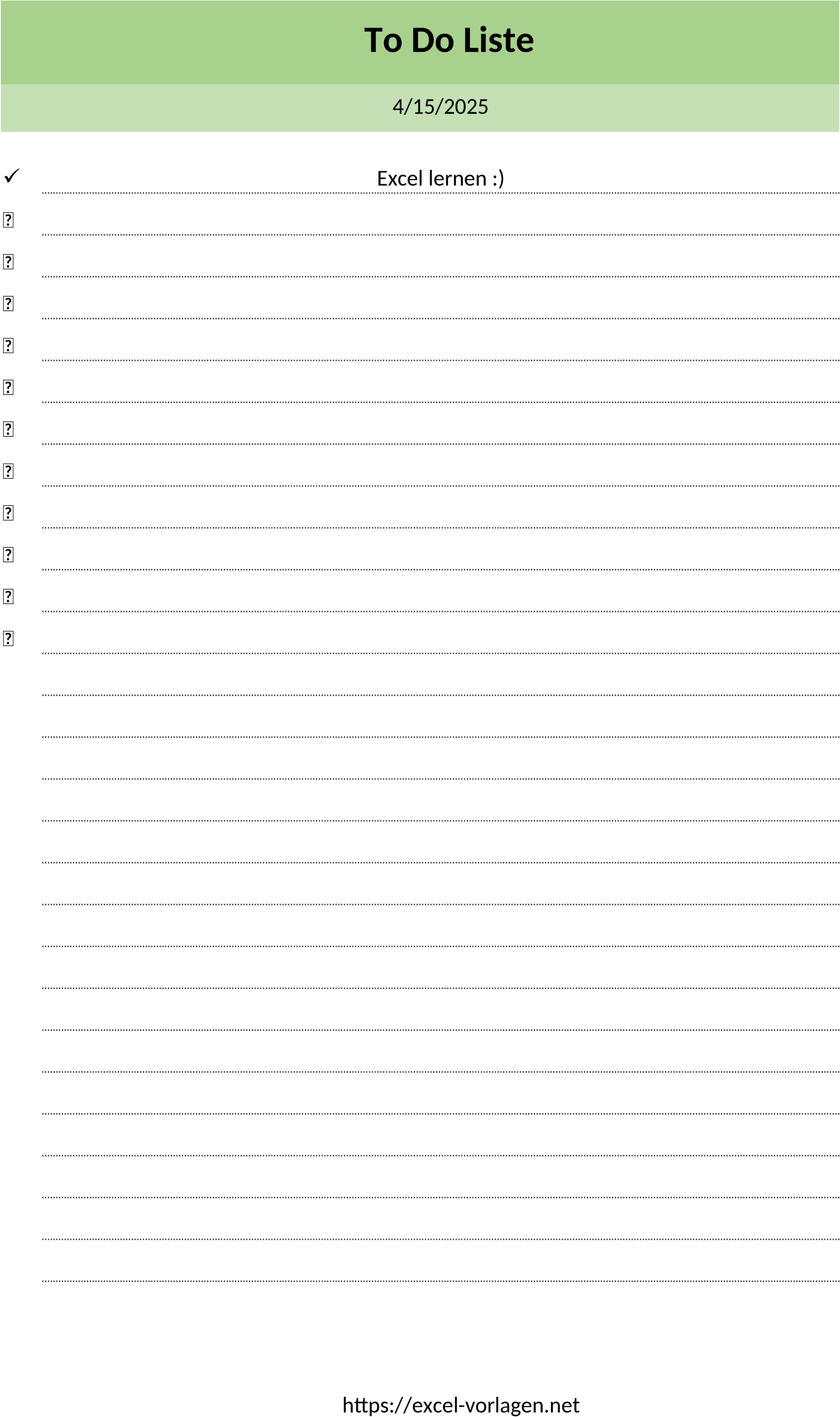 Excel-Vorlage für To-Do-Listen und Aufgabenmanagement