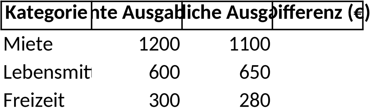 Excel-Vorlage für Familienhaushaltsplan