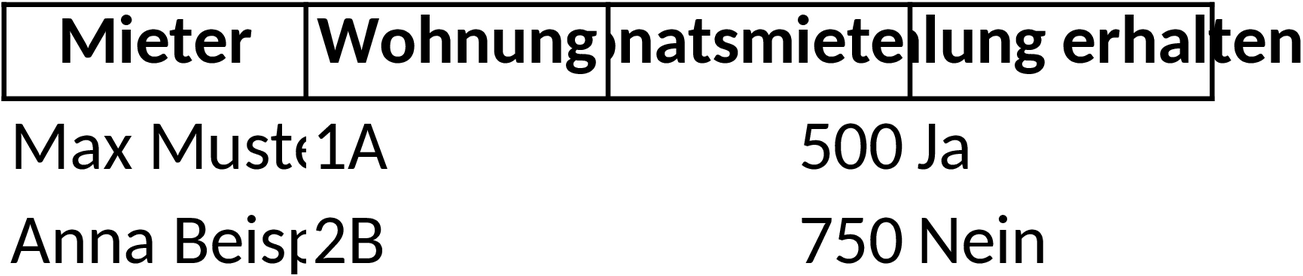 Excel-Vorlage für Hausverwaltung und Mieteinnahmen