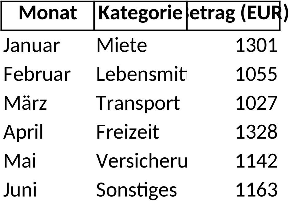 Excel-Vorlage für Monatliche Ausgabenverwaltung