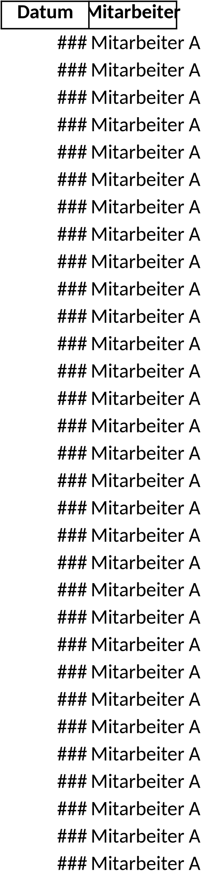 Excel-Vorlage für Monatsdienstplan zur optimalen Einsatzplanung