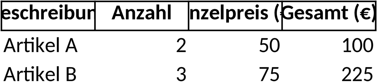 Excel-Vorlage für Rechnungsstellung und Zahlungsverwaltung