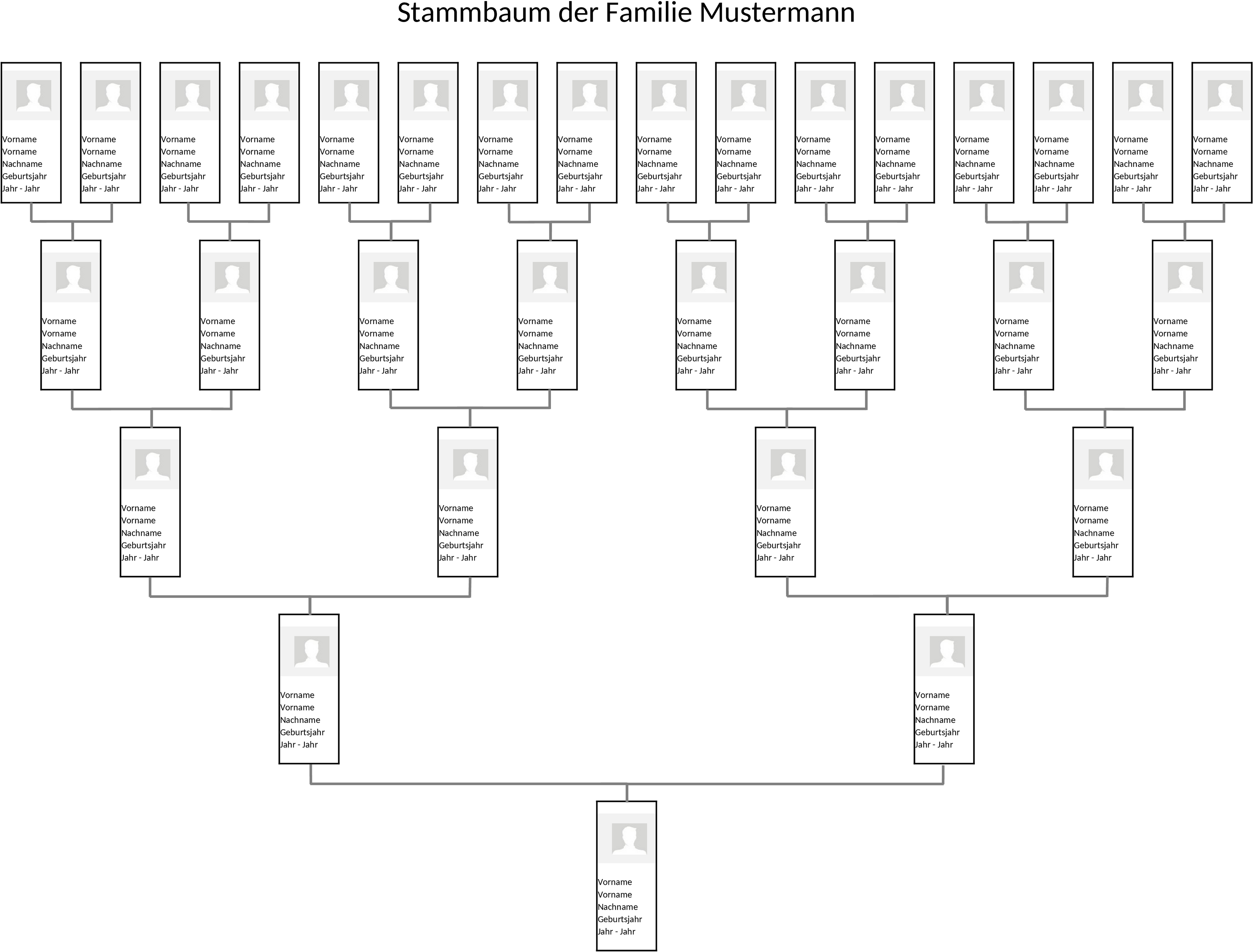 Excel-Vorlage für Stammbaum-Erstellung