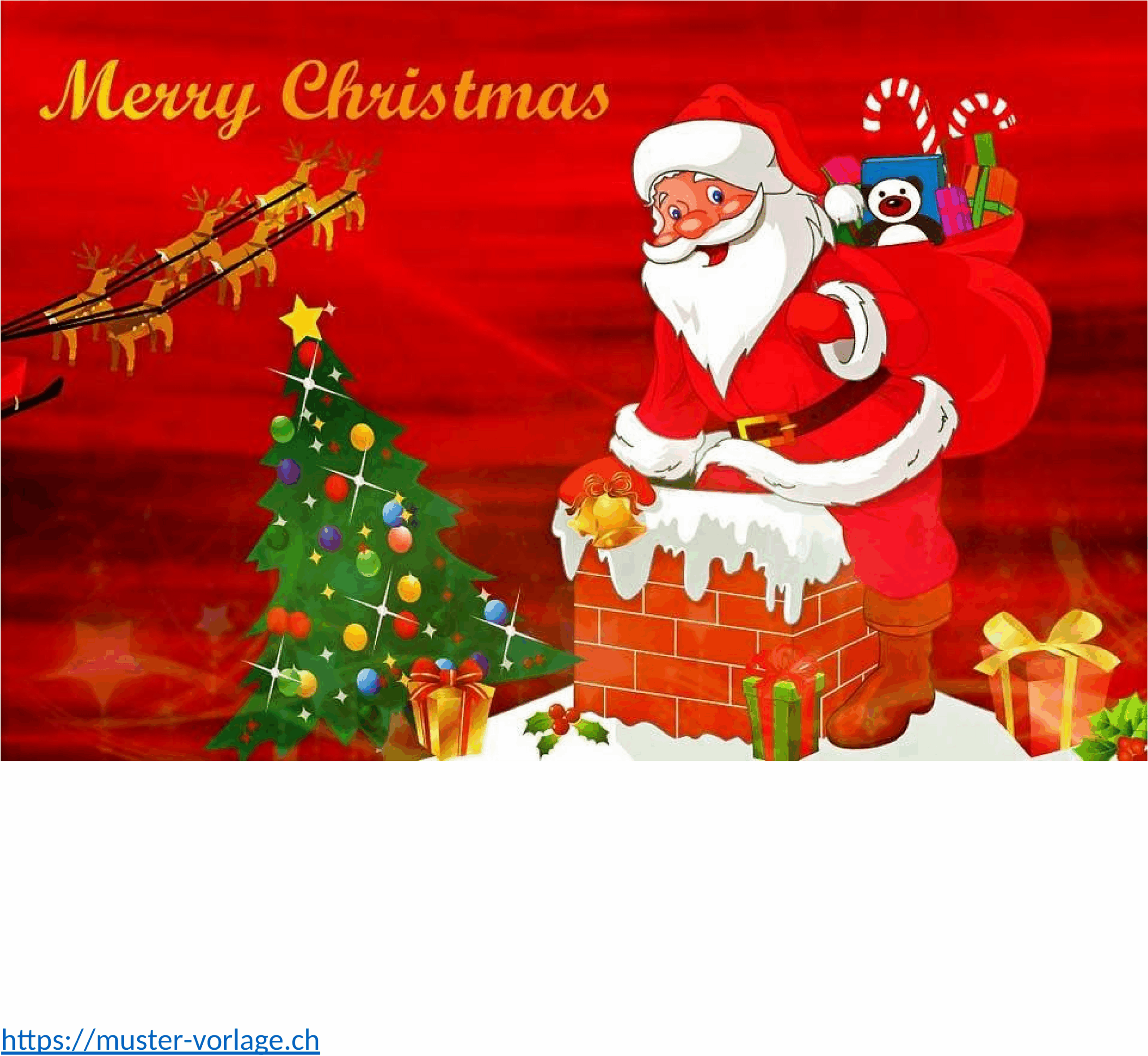 Word-Vorlage Weihnachtskarte