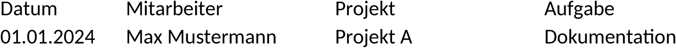Zeiterfassung Excel-Vorlage für Projektmanagement