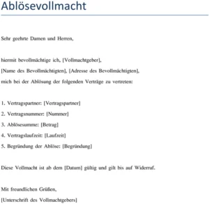 ablösevollmacht-bevollmächtigung-rechtliche-anliegen