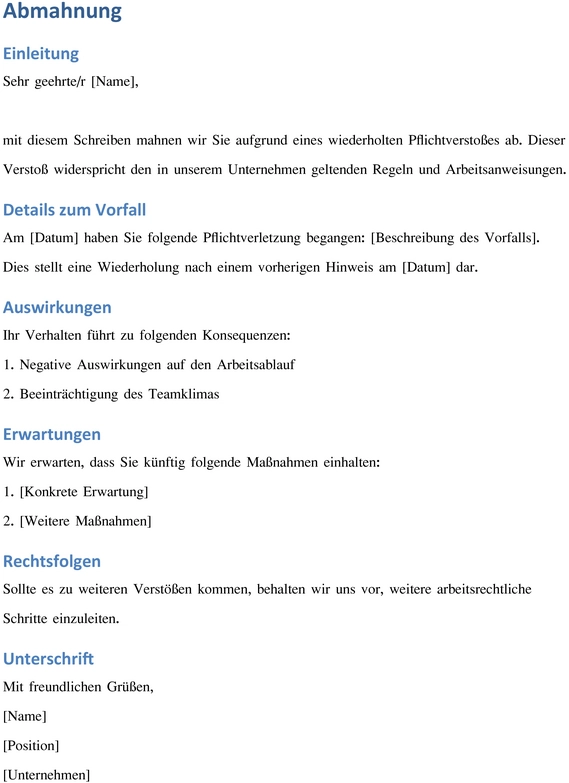 abmahnung-vorlage-fuer-dokumentation-und-kommunikation
