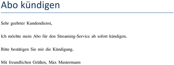 abo-kuendigung-vorlage-fuer-streaming-service