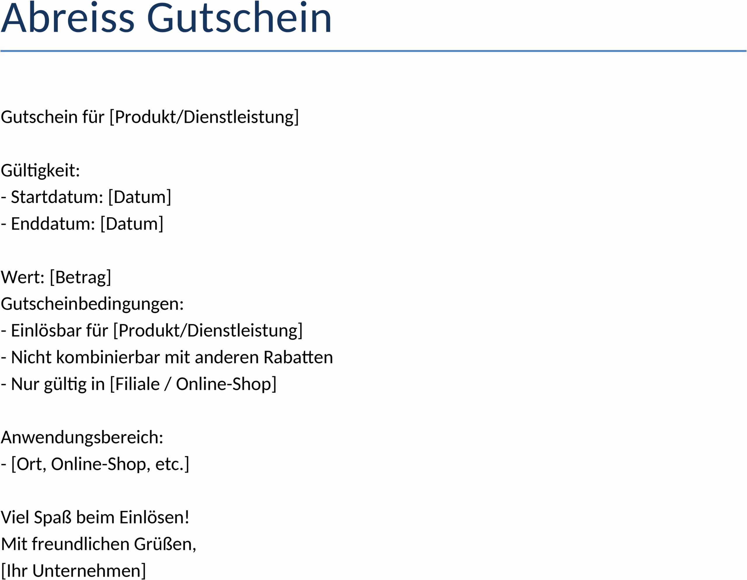 Word-Vorlage für Abreiss-Gutscheine – Kreative Gestaltung und Anwendungsmöglichkeiten