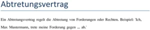 abtretungsvertrag-rechte-und-forderungen-uebertragen