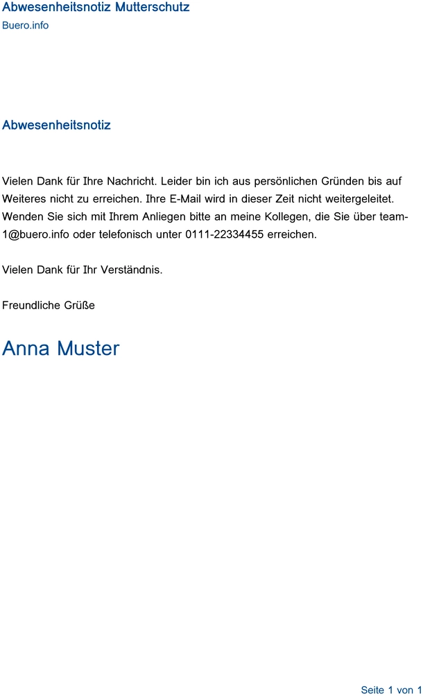 abwesenheitsnotiz-mutterschutz-vorlage-fuer-einfache-nutzung