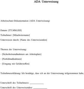 ada-unterweisung-arbeitsschutz-dokumentation