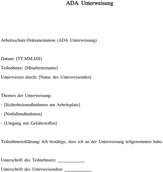ada-unterweisung-arbeitsschutz-dokumentation