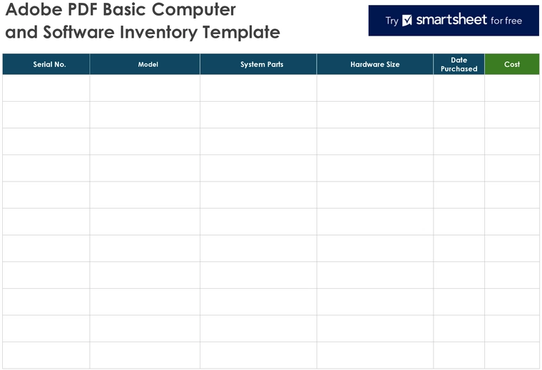 adobe-pdf-basic-computer-software-inventory-vorlage