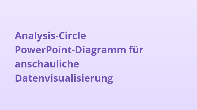 Analysis-Circle PowerPoint-Diagramm für anschauliche Datenvisualisierung