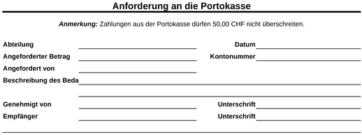 anforderung-an-die-portokasse