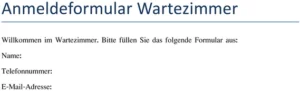 anmeldeformular-wartezimmer-registrierung-daten-erfassen
