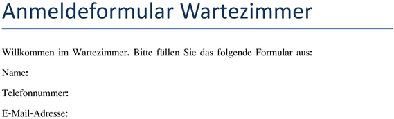 anmeldeformular-wartezimmer-registrierung-daten-erfassen