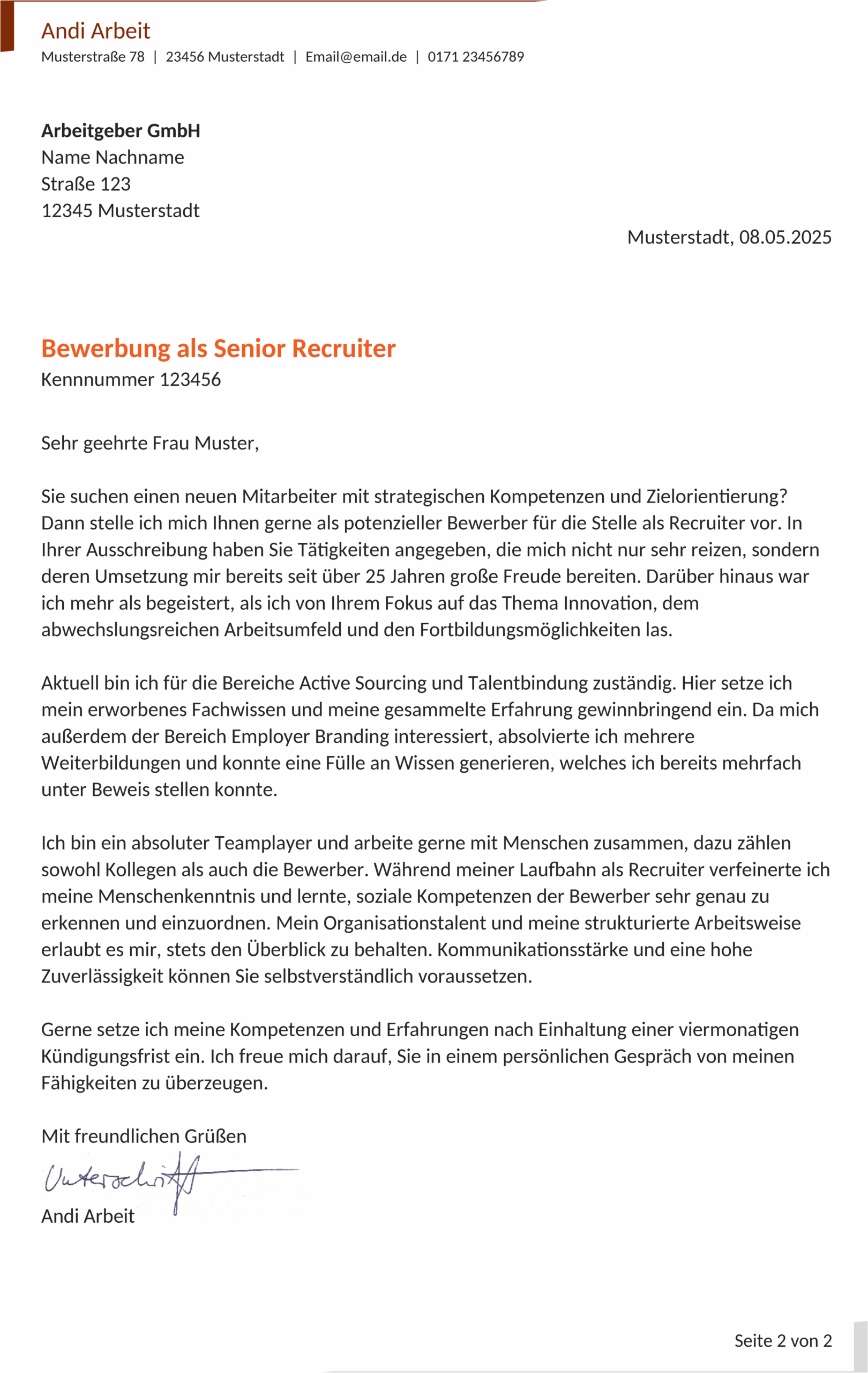 Anschreiben Vorlage Bewerbung Word