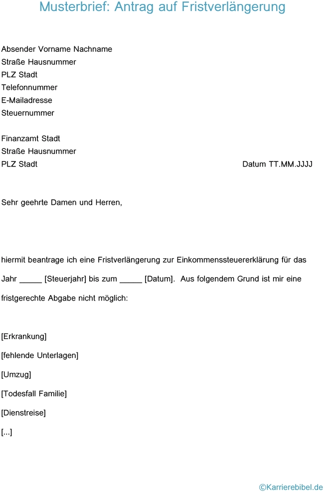 antrag-auf-fristverlaengerung-einkommensteuererklaerung