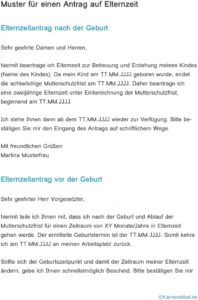 antrag-elternzeit-muster-vorlage-mutter-vater-aufteilen