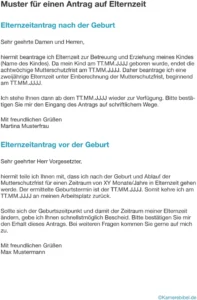 antrag-elternzeit-vorlage-muster-erstellen