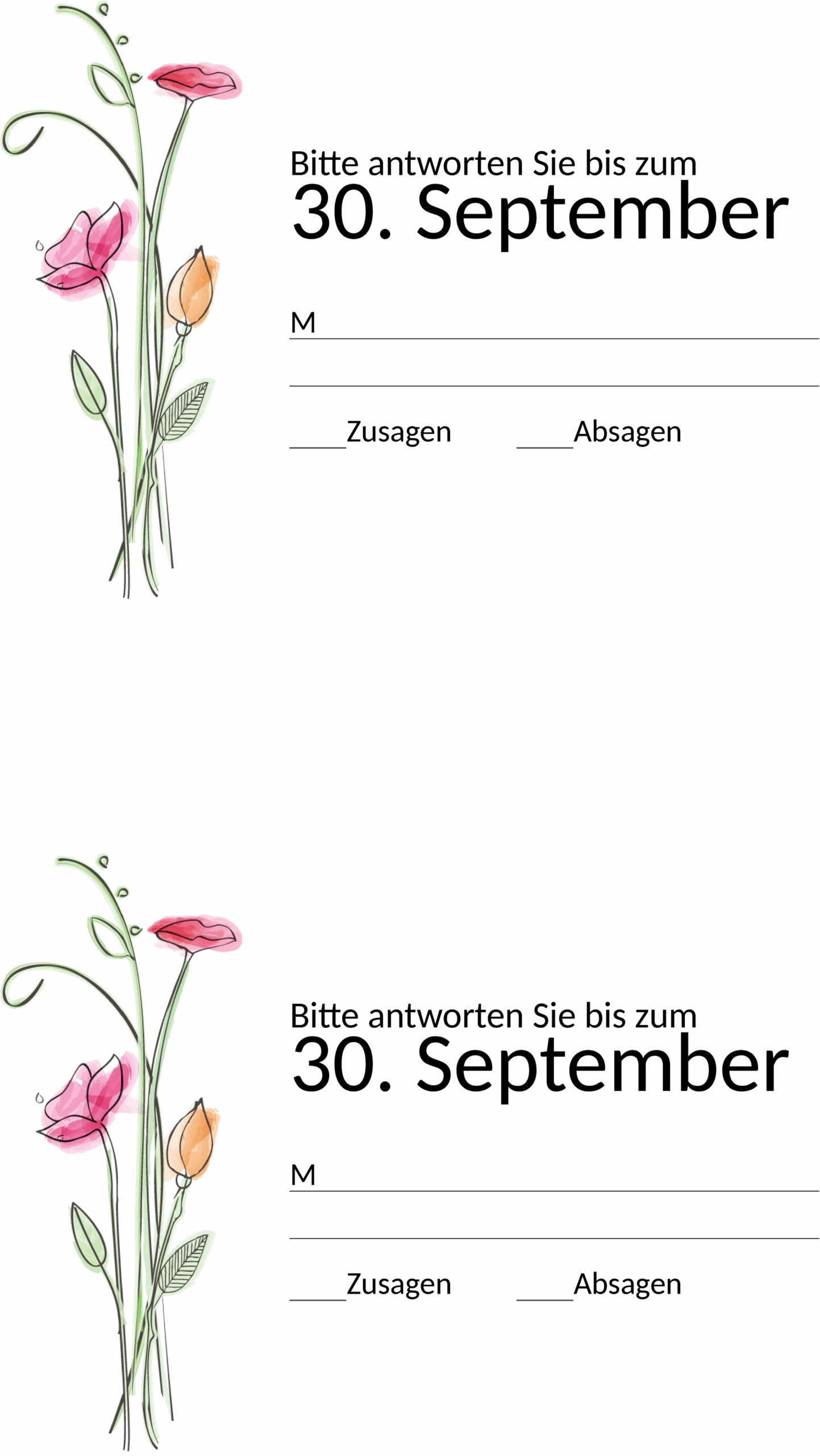Antwortkarte im Word-Format