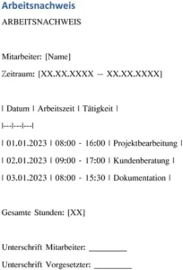 arbeitsnachweis-vorlage-fuer-dokumentation-der-arbeitszeiten