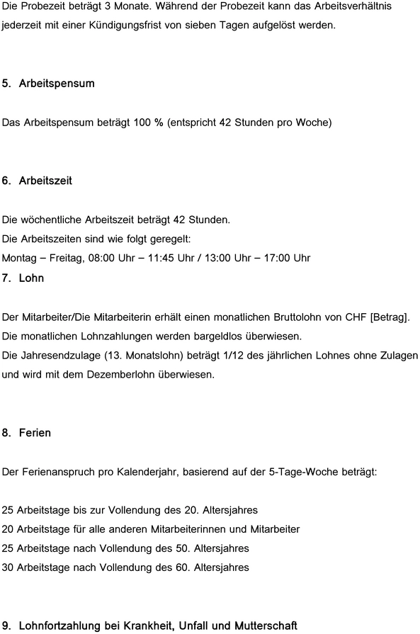 arbeitsvertrag-vorlage-fuer-anstellungsverhaeltnisse