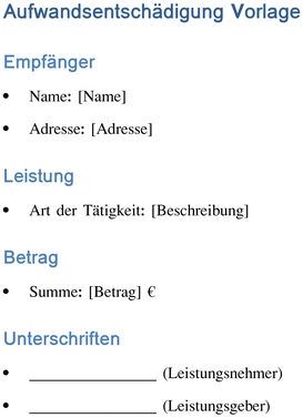 aufwandsentschaedigung-vorlage-dokumentation-leicht-gemacht