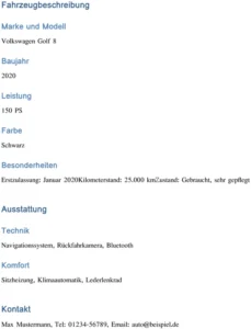 auto-inserat-vorlage-word